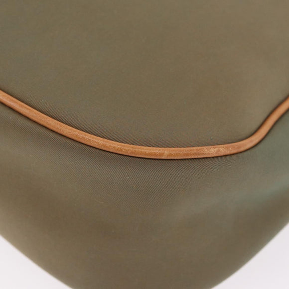 BURBERRY Shoulder Bag Canvas Beige Gold Tone Auth ka6461