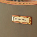 BURBERRY Shoulder Bag Canvas Beige Gold Tone Auth ka6461-17