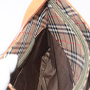 BURBERRY Shoulder Bag Canvas Beige Gold Tone Auth ka6461-19