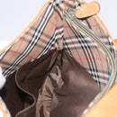 BURBERRY Shoulder Bag Canvas Beige Gold Tone Auth ka6461-22