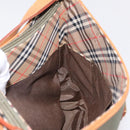 BURBERRY Shoulder Bag Canvas Beige Gold Tone Auth ka6461-23
