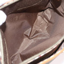 BURBERRY Shoulder Bag Canvas Beige Gold Tone Auth ka6461-25
