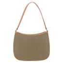 BURBERRY Shoulder Bag Canvas Beige Gold Tone Auth ka6461-4