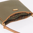 BURBERRY Shoulder Bag Canvas Beige Gold Tone Auth ka6461-7