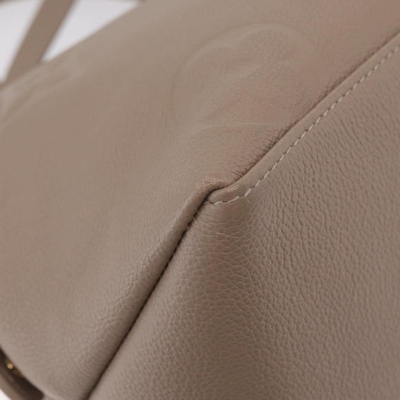 LOUIS VUITTON Monogram Empreinte Grand Palais MM Bag Beige M45833 Auth ka6462M