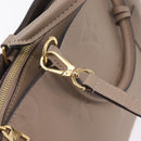 LOUIS VUITTON Monogram Empreinte Grand Palais MM Bag Beige M45833 Auth ka6462M-21