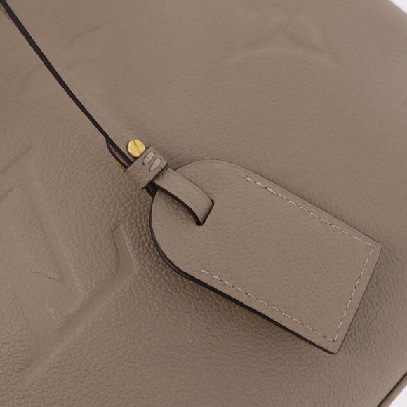 LOUIS VUITTON Monogram Empreinte Grand Palais MM Bag Beige M45833 Auth ka6462M
