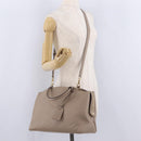 LOUIS VUITTON Monogram Empreinte Grand Palais MM Bag Beige M45833 Auth ka6462M-30