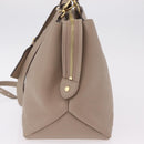 LOUIS VUITTON Monogram Empreinte Grand Palais MM Bag Beige M45833 Auth ka6462M-3