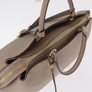 LOUIS VUITTON Monogram Empreinte Grand Palais MM Bag Beige M45833 Auth ka6462M-6