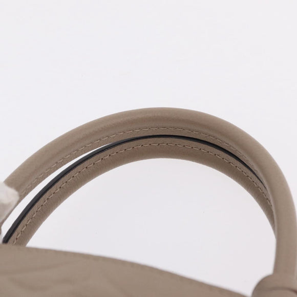 LOUIS VUITTON Monogram Empreinte Grand Palais MM Bag Beige M45833 Auth ka6462M