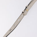 GUCCI Sylvie Sherry Line Hand Bag Leather 2way White Gold Tone Auth ka6465V-16