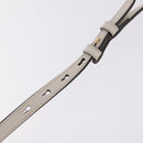 GUCCI Sylvie Sherry Line Hand Bag Leather 2way White Gold Tone Auth ka6465V-9