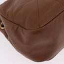 Saint Laurent Jamie Small Chain Shoulder Bag Leather Brown 763475 Auth ka6466SAM-15