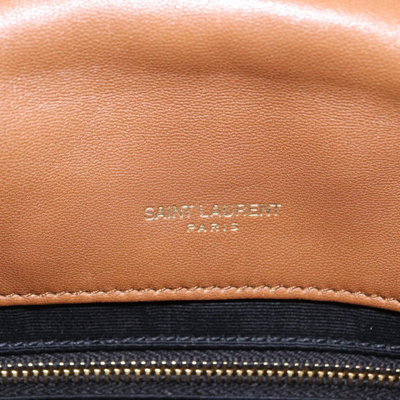 Saint Laurent Jamie Small Chain Shoulder Bag Leather Brown 763475 Auth ka6466SAM