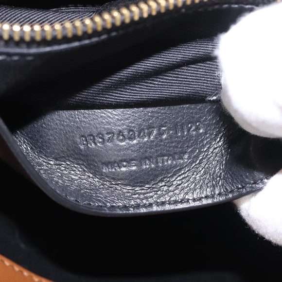 Saint Laurent Jamie Small Chain Shoulder Bag Leather Brown 763475 Auth ka6466SAM