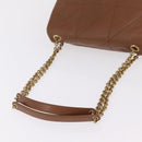 Saint Laurent Jamie Small Chain Shoulder Bag Leather Brown 763475 Auth ka6466SAM-7
