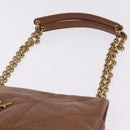 Saint Laurent Jamie Small Chain Shoulder Bag Leather Brown 763475 Auth ka6466SAM-8