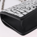 Christian Dior J'adior Chain Shoulder Bag Leather Black Silver Auth ka6468SAM-12