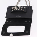 Christian Dior J'adior Chain Shoulder Bag Leather Black Silver Auth ka6468SAM-15