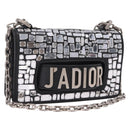 Christian Dior J'adior Chain Shoulder Bag Leather Black Silver Auth ka6468SAM-1