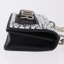 Christian Dior J'adior Chain Shoulder Bag Leather Black Silver Auth ka6468SAM-4