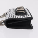 Christian Dior J'adior Chain Shoulder Bag Leather Black Silver Auth ka6468SAM-5