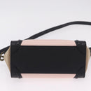CELINE Luggage Nano Shopper Hand Bag Leather 2way Pink Gold Tone Auth ka6469V-5