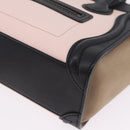 CELINE Luggage Nano Shopper Hand Bag Leather 2way Pink Gold Tone Auth ka6469V-17