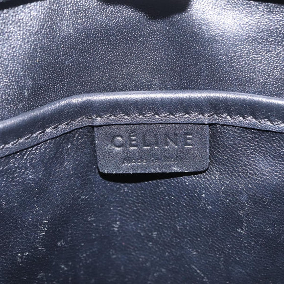 CELINE Luggage Nano Shopper Hand Bag Leather 2way Pink Gold Tone Auth ka6469V