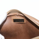 Christian Dior Honeycomb Canvas Shoulder Bag PVC Black Brown gold Auth ka647-11