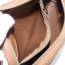 Christian Dior Honeycomb Canvas Shoulder Bag PVC Black Brown gold Auth ka647-22