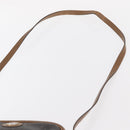 Christian Dior Honeycomb Canvas Shoulder Bag PVC Black Brown gold Auth ka647-8