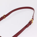 Miu Miu Madras Hand Bag Leather 2way Orange Gold Tone Auth ka6470A-15
