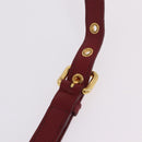 Miu Miu Madras Hand Bag Leather 2way Orange Gold Tone Auth ka6470A-17