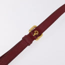 Miu Miu Madras Hand Bag Leather 2way Orange Gold Tone Auth ka6470A-18