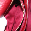 Miu Miu Madras Hand Bag Leather 2way Orange Gold Tone Auth ka6470A-35