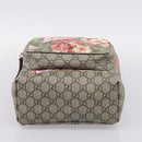 GUCCI GG Blooms Backpack PVC Leather Beige Silver 410544 Auth ka6474A-5