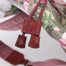 GUCCI GG Blooms Backpack PVC Leather Beige Silver 410544 Auth ka6474A-27