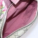 GUCCI GG Blooms Backpack PVC Leather Beige Silver 410544 Auth ka6474A-28