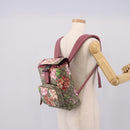 GUCCI GG Blooms Backpack PVC Leather Beige Silver 410544 Auth ka6474A-30