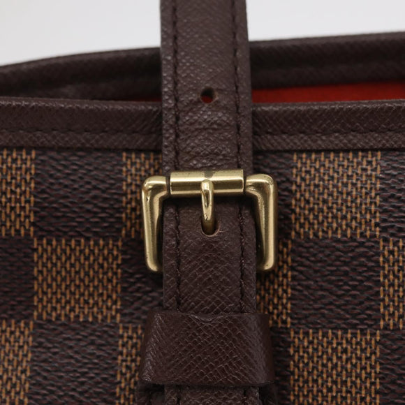 LOUIS VUITTON Damier Ebene Marais Shoulder Bag N42240 LV Auth ka6475