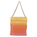 CHANEL Large Hobo Matelasse Chain Shoulder Bag Calf Skin Orange Auth ka6476SAM-3