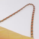 CHANEL Large Hobo Matelasse Chain Shoulder Bag Calf Skin Orange Auth ka6476SAM-8