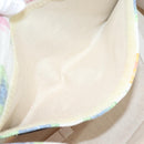 LOEWE Hand Bag Canvas White Multicolor Auth ka6479V-20