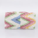 LOEWE Hand Bag Canvas White Multicolor Auth ka6479V-5