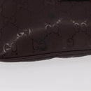 GUCCI GG implementation Waist Bag PVC Wine Red Silver 233269 Auth ka648-9