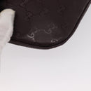 GUCCI GG implementation Waist Bag PVC Wine Red Silver 233269 Auth ka648-16