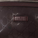 GUCCI GG implementation Waist Bag PVC Wine Red Silver 233269 Auth ka648-18