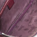 GUCCI GG implementation Waist Bag PVC Wine Red Silver 233269 Auth ka648-11